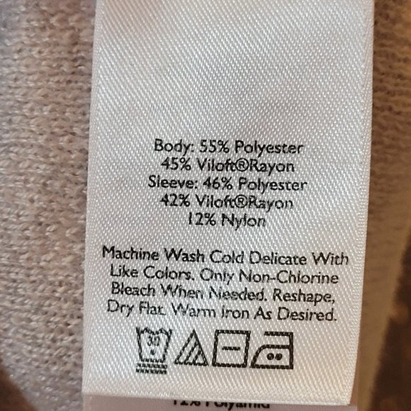 COPY - Eddie Bauer Top Women Large Sweater Quarter Zip Long Sleeve Grey - Picture 11 of 11